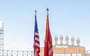 RS Chicago Color Guard Presents Colors for Chicago Cubs Game