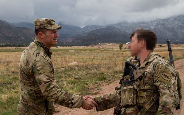 10th SFG(A) Command Team Visits Ivy Mass Training