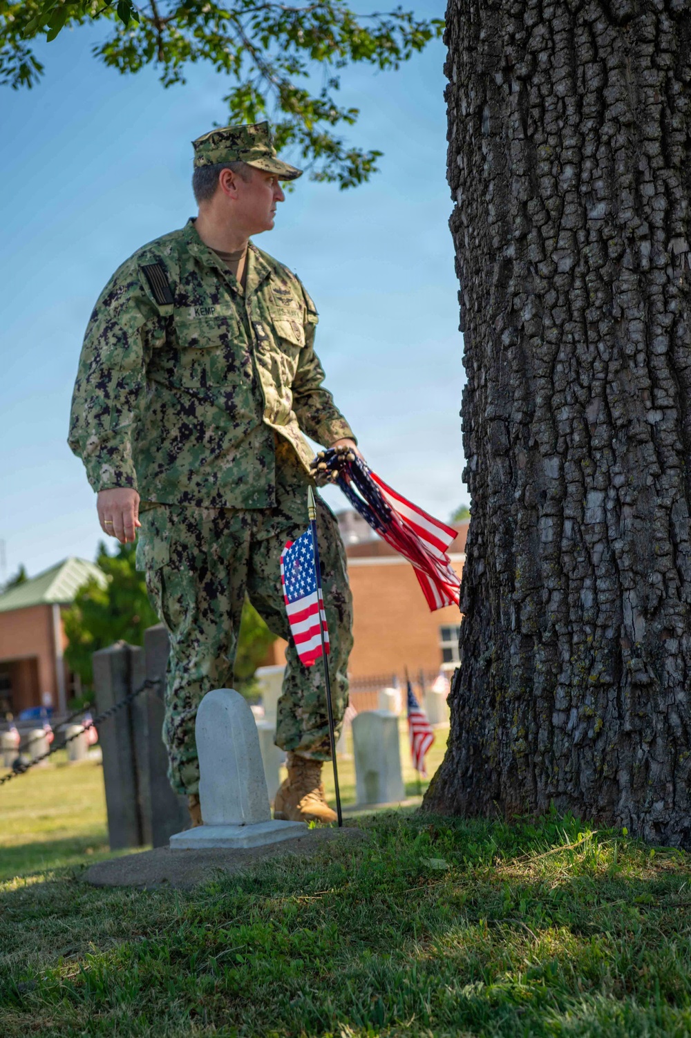 Memorial Day Flag Placing at Capt. Ted Conaway Memorial Naval Cemetary