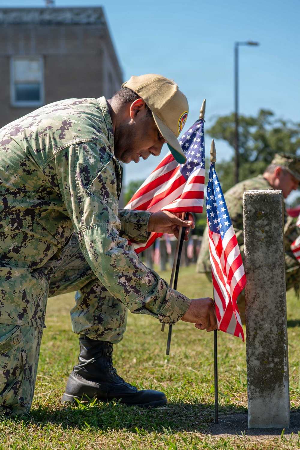 Memorial Day Flag Placing at Capt. Ted Conaway Memorial Naval Cemetary