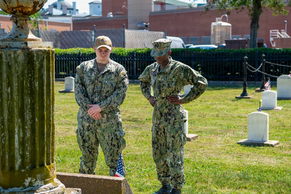 Memorial Day Flag Placing at Capt. Ted Conaway Memorial Naval Cemetary