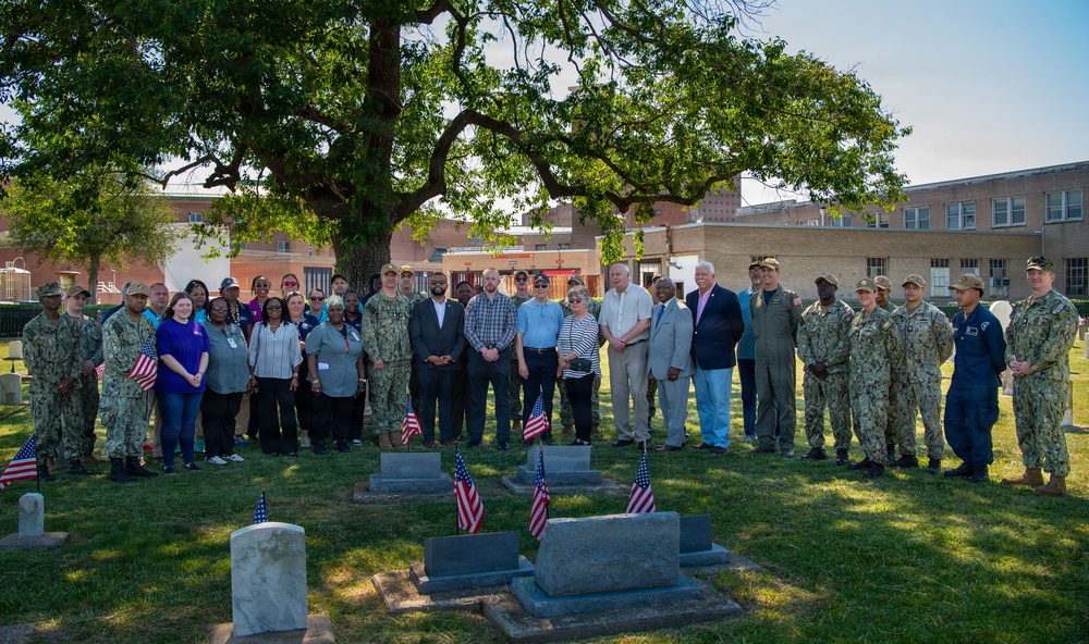 Memorial Day Flag Placing at Capt. Ted Conaway Memorial Naval Cemetary