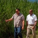 Sugarcane farmer with RMA Employee