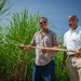 Sugarcane farmer with RMA employee