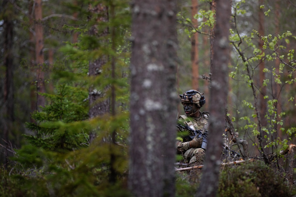 4-70AR participate in force on force exercise in Finland