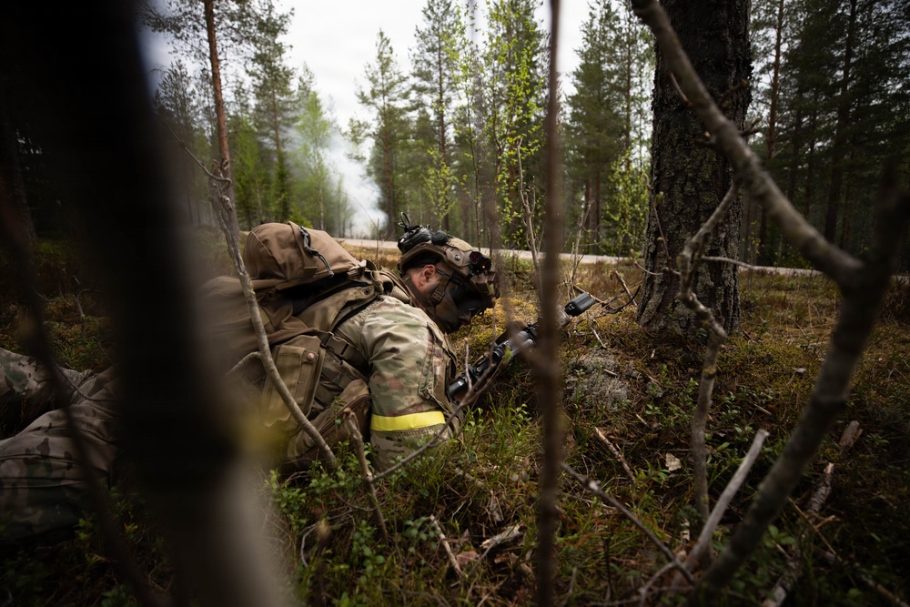 4-70AR participate in force on force exercise in Finland