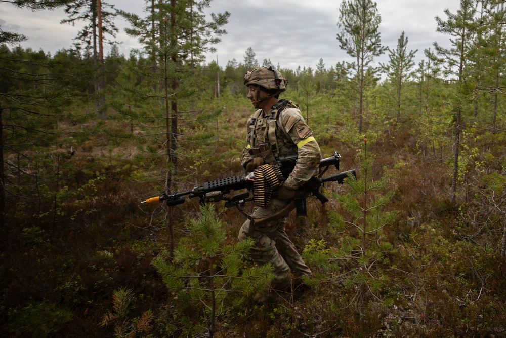 4-70AR participate in force on force exercise in Finland