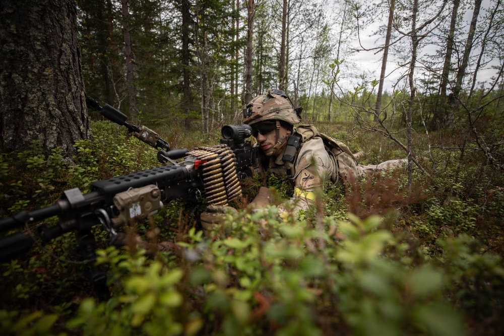 4-70AR participate in force on force exercise in Finland