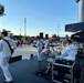 Navy Band Northeast's Popular Music Group Rhode Island Sound Performs at Gillette Stadium in Foxborough, MA for Salute to Heroes Night.