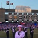 Musician Seaman Tamra Martinez rendered honors to our nation by singing the National Anthem prior to kickoff at the New England Revolution soccer match at Gillette Stadium in Foxborough, MA.