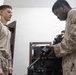 U.S. Marines clean and inspect M4 carbines