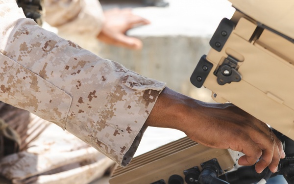 U.S. Marines perform operations check on Tampa Microwave Satellite