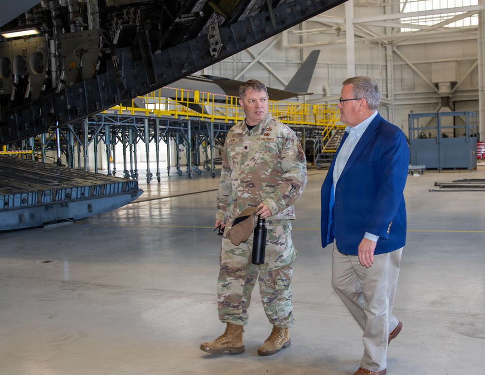 145th Airlift Wing hosts U.S. representative Timothy Moore