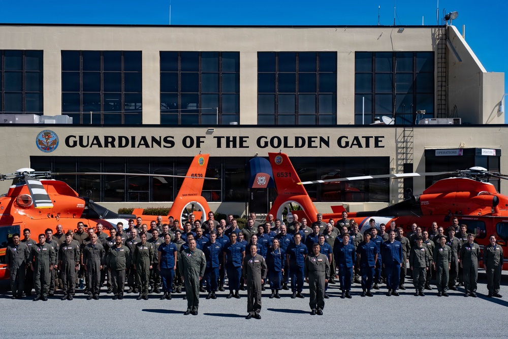 U.S. Coast Guard Air Station San Francisco conducts all-hands