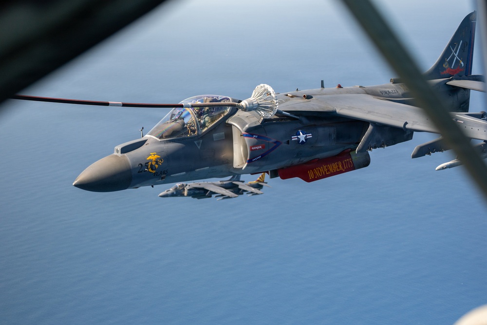 VMA-223 flies above Eastern North Carolina
