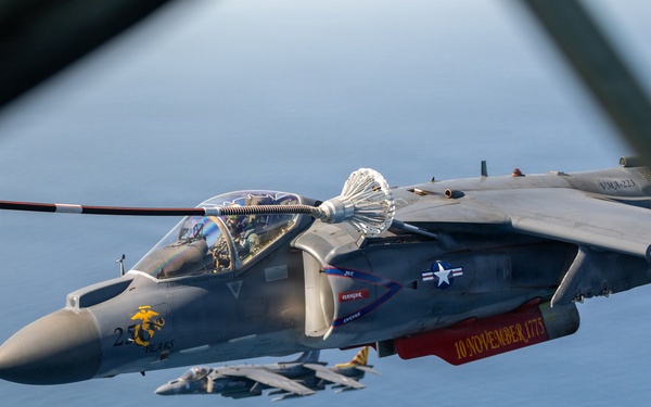 VMA-223 flies above Eastern North Carolina