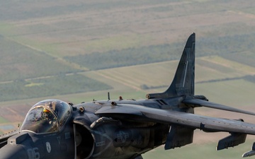 VMA-223 flies above Eastern North Carolina