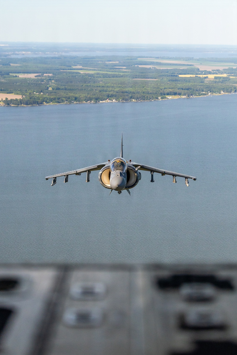 VMA-223 flies above Eastern North Carolina
