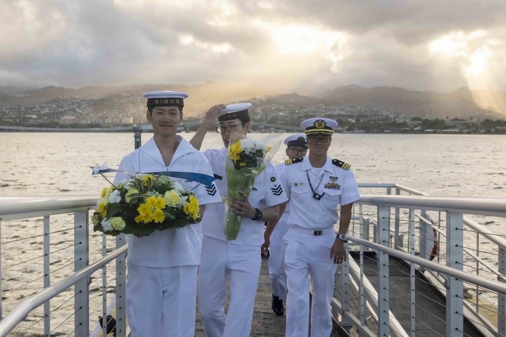 Japan Maritime Self-Defense Force Honors USS Arizona Memorial