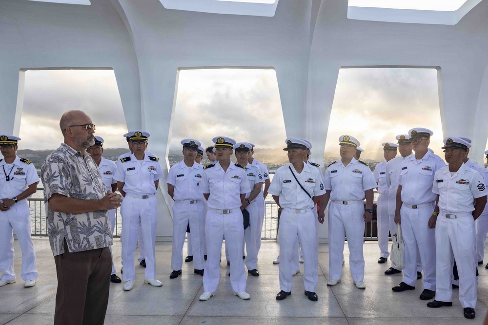 Japan Maritime Self-Defense Force Honors USS Arizona Memorial