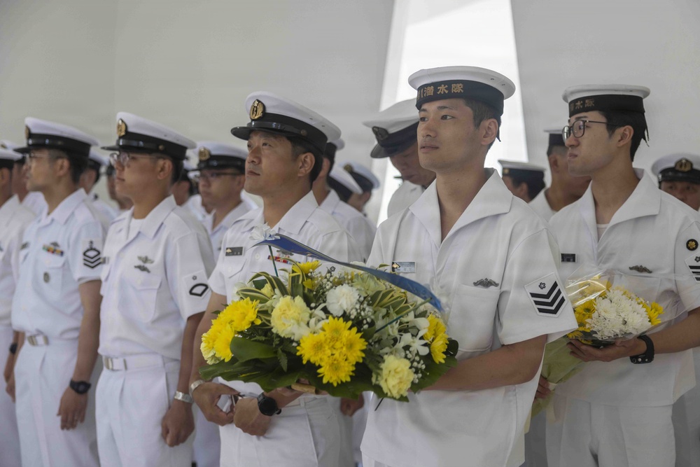 Japan Maritime Self-Defense Force Honors USS Arizona Memorial