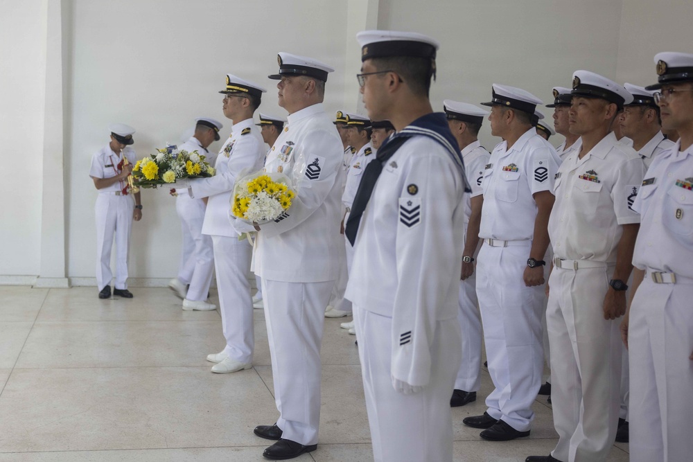 Japan Maritime Self-Defense Force Honors USS Arizona Memorial