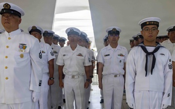 Japan Maritime Self-Defense Force Honors USS Arizona Memorial
