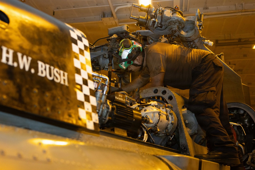 USS George H.W. Bush (CVN 77) Conducts Daily Operations