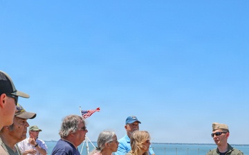 USS Dwight D. Eisenhower tours Plankowners Reunion group