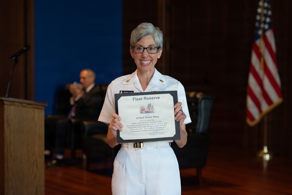 Senior Chief Musician Amanda Cline Retires after 20 Years