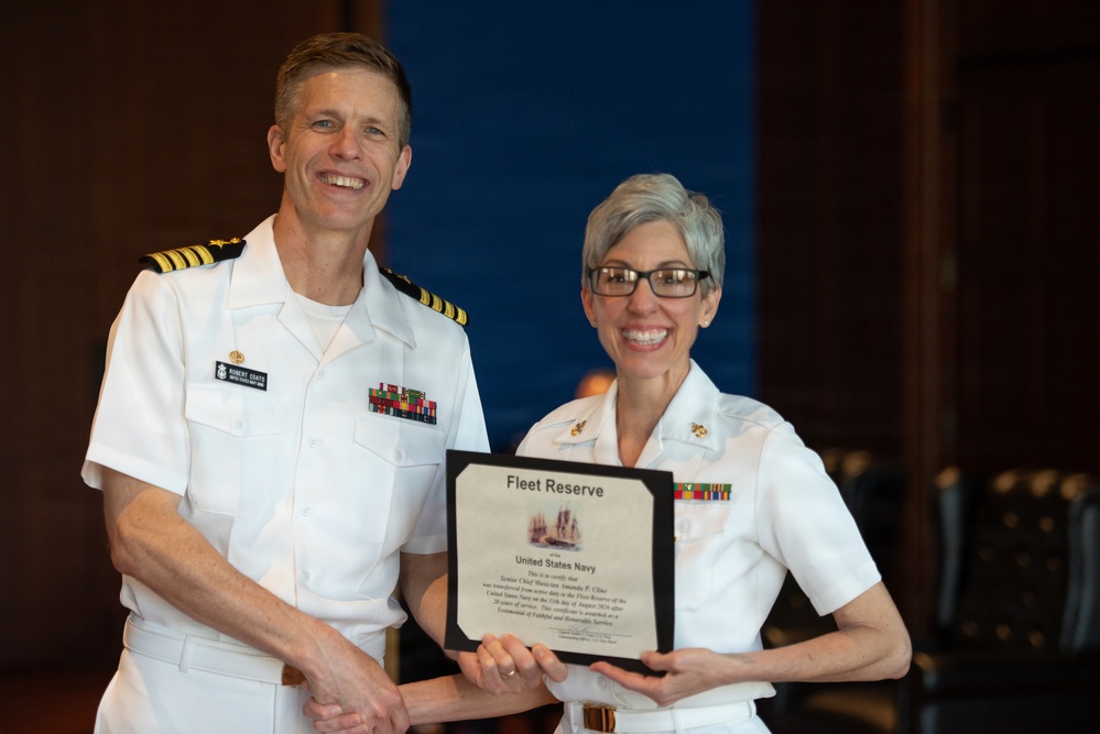 Senior Chief Musician Amanda Cline Retires after 20 Years