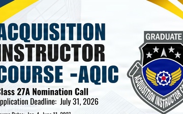 Applications open through July 31 for Acquisition Instructor Course