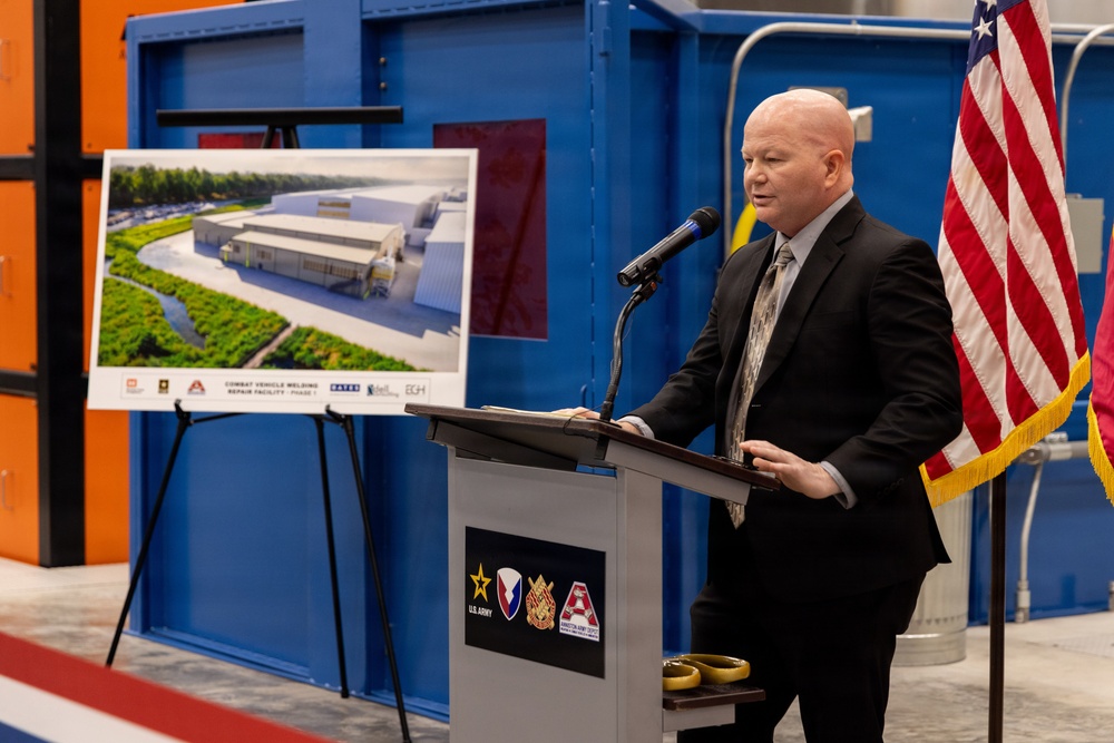 Anniston Army Depot Holds Ribbon Cutting for Welding Repair Facility