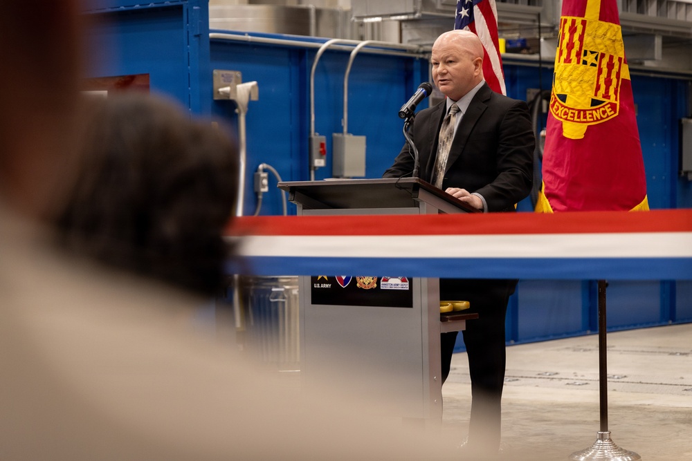 Anniston Army Depot Holds Ribbon Cutting for Welding Repair Facility