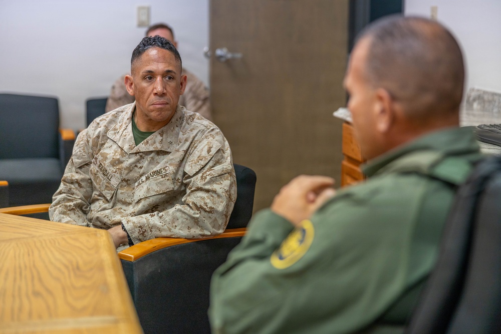1st Marine Logistics Group leadership observes JTF-SB operations in Nogales