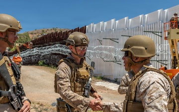 1st Marine Logistics Group leadership observes JTF-SB operations in Nogales