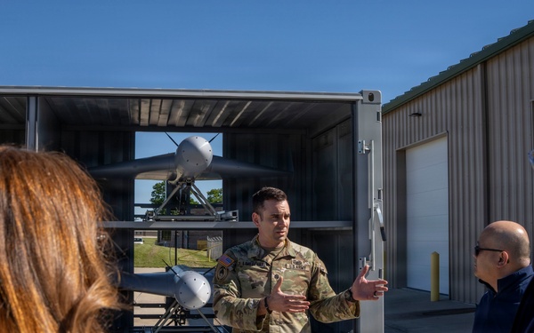 Distinguished Visitors observe emerging defense technologies during T-REX 26-2 at Camp Atterbury