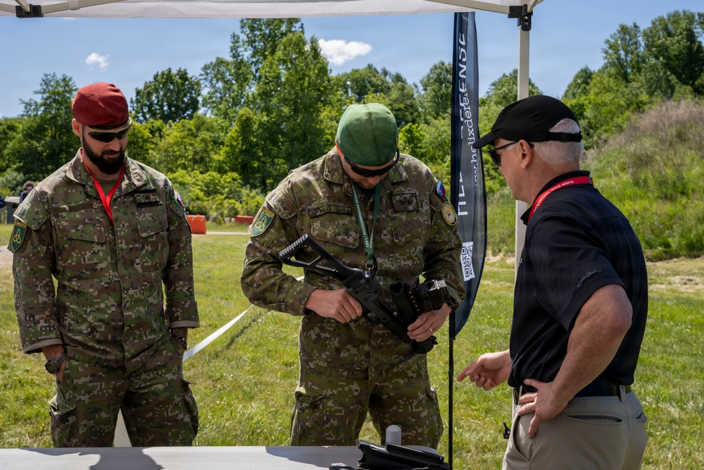 Distinguished Visitors observe emerging defense technologies during T-REX 26-2 at Camp Atterbury