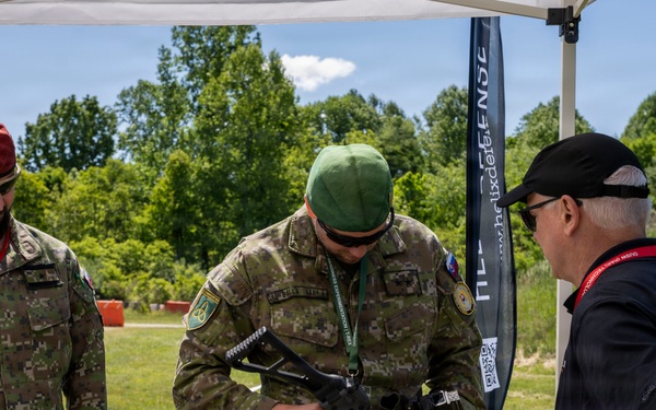 Distinguished Visitors observe emerging defense technologies during T-REX 26-2 at Camp Atterbury