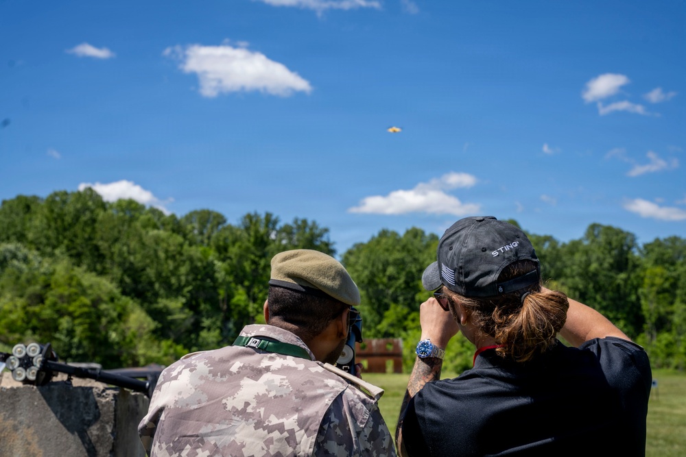 Distinguished Visitors observe emerging defense technologies during T-REX 26-2 at Camp Atterbury