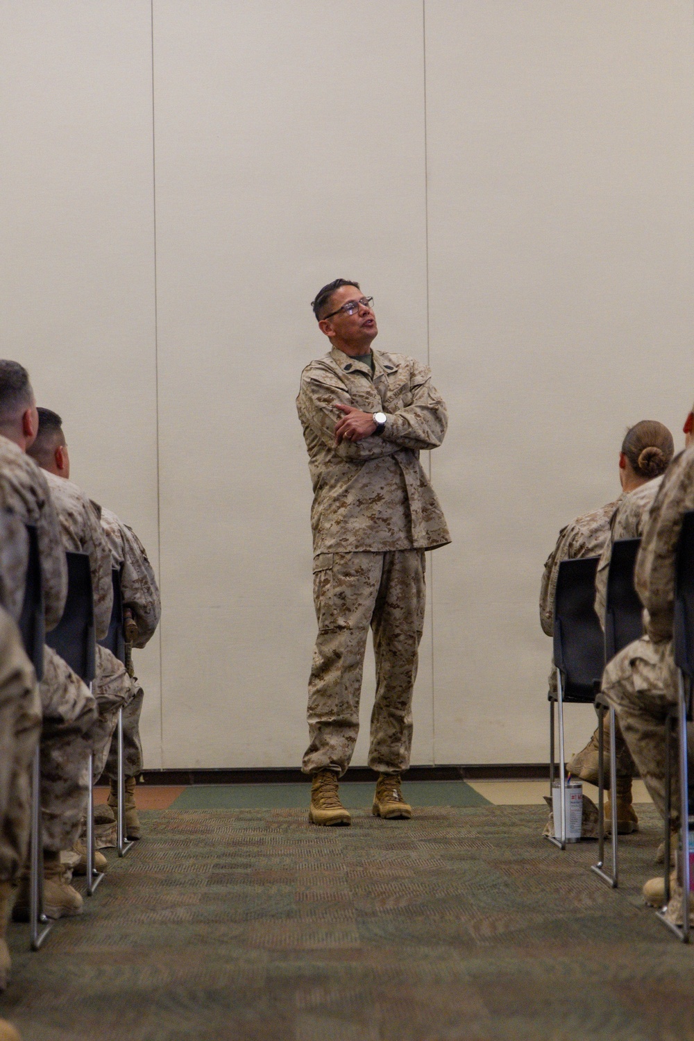 USMC Sgt. Maj. Ruiz Visits the Combat Center