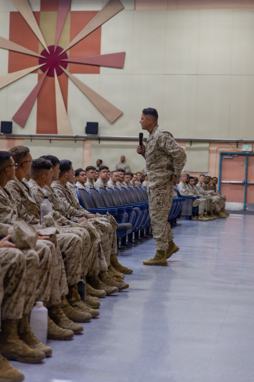 USMC Sgt. Maj. Ruiz Visits the Combat Center