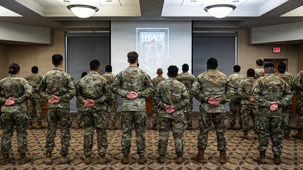 Victory Reception Company Patching Ceremony