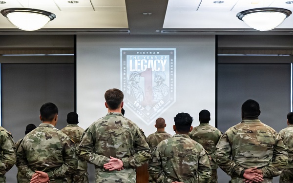 Victory Reception Company Patching Ceremony