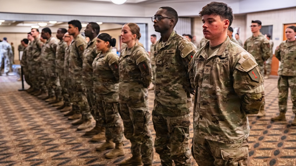 Victory Reception Company Patching Ceremony