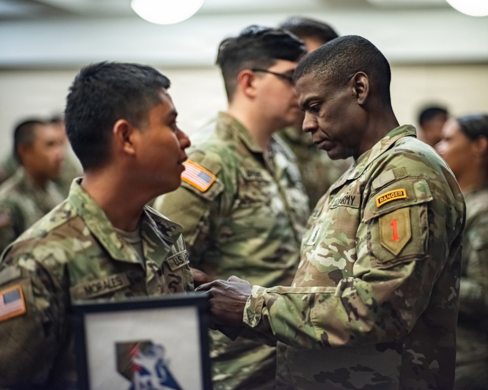 Victory Reception Company Patching Ceremony