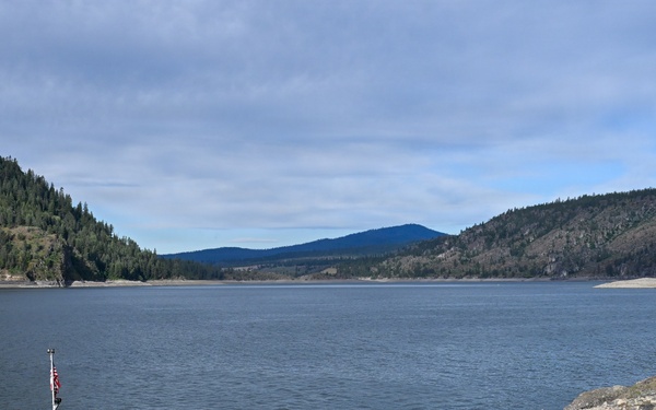 U.S. Coast Guard Aids to Navigation crew members service shore aids and buoys on Lake Roosevelt in Washington.