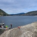 U.S. Coast Guard Aids to Navigation crew members service shore aids and buoys on Lake Roosevelt in Washington.