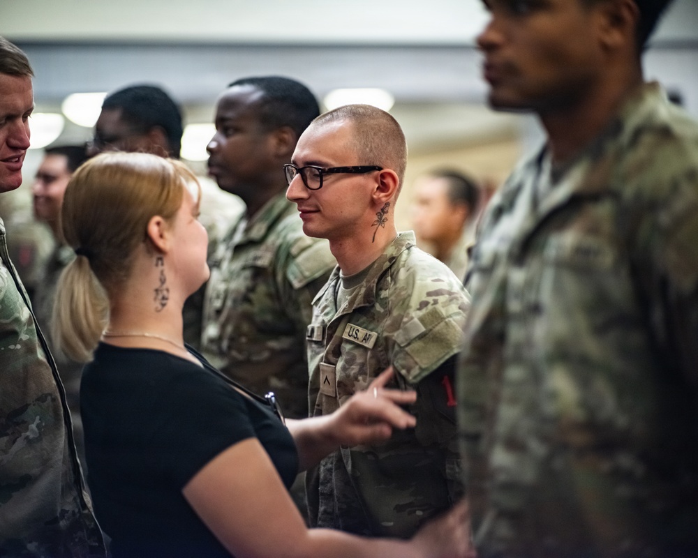 Victory Reception Company Patching Ceremony