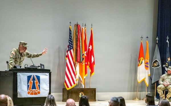 335th Signal Command (Theater) bids farewell to Maj. Gen. Jan Norris during retirement ceremony at Georgia Tech Research Institute